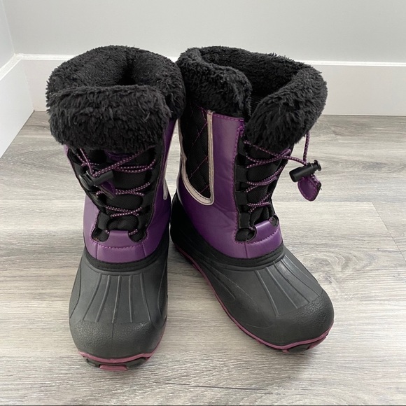 McKinley Winter Apollo Purple & Black Girls Boots - Picture 1 of 11